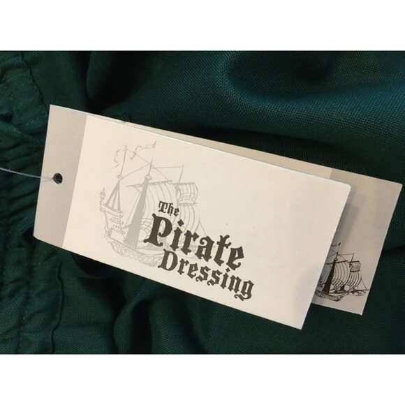The Pirate Dressing Halloween Costume Pants Green Renaissance Festival Mens XL - Picture 12 of 14